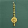 Antique Plain Gold Tikka With Gold Plating