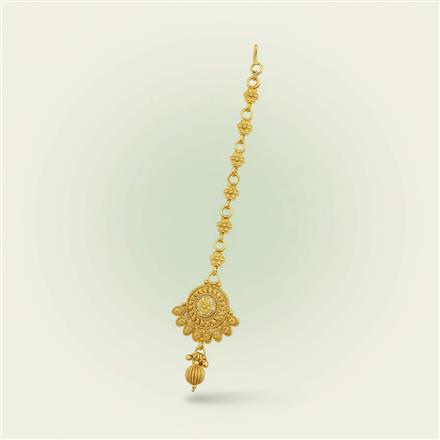 Antique Plain Gold Tikka With Gold Plating