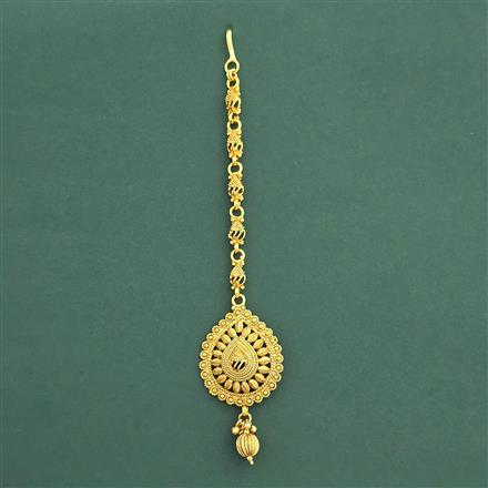 Antique Plain Gold Tikka With Gold Plating
