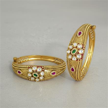 Antique Openable Bangles With Gold Plating