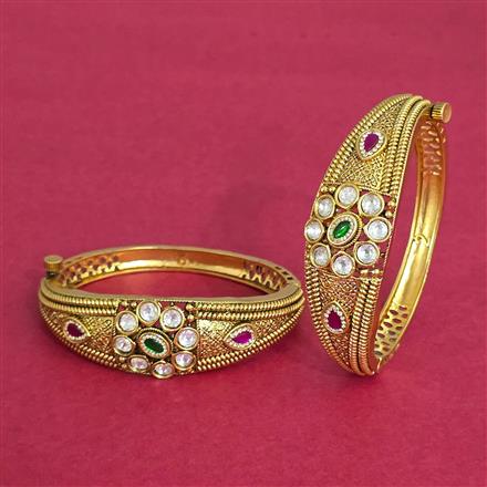 Antique Openable Bangles With Gold Plating