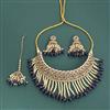 Antique Classic Necklace With Mehndi Plating
