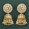 Antique Jhumki With Matte Gold Plating