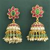 Antique Jhumki With Matte Gold Plating