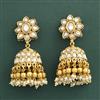 Antique Jhumki With Matte Gold Plating