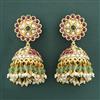 Antique Jhumki With Matte Gold Plating