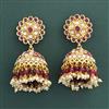 Antique Jhumki With Matte Gold Plating