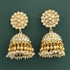 Antique Jhumki With Matte Gold Plating