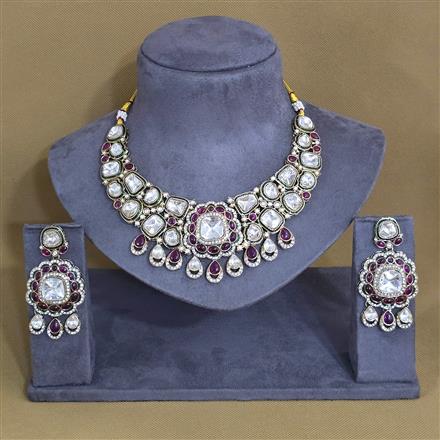 Antique Classic Necklace With Mehndi Plating