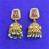 Antique Jhumki With Matte Gold Plating