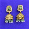 Antique Jhumki With Matte Gold Plating