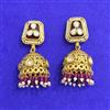 Antique Jhumki With Matte Gold Plating