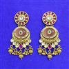 Antique Classic Earring With Matte Gold Plating