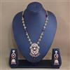 Antique Classic Pendant Set With Matte Gold Plating