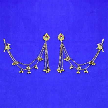 Antique Meenakari Earring With Gold Plating