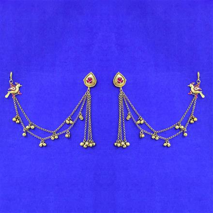 Antique Meenakari Earring With Gold Plating