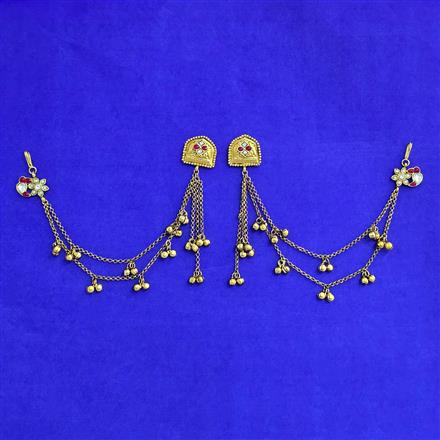 Antique Classic Earring With Matte Gold Plating