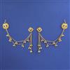 Antique Long Earring With Matte Gold Plating