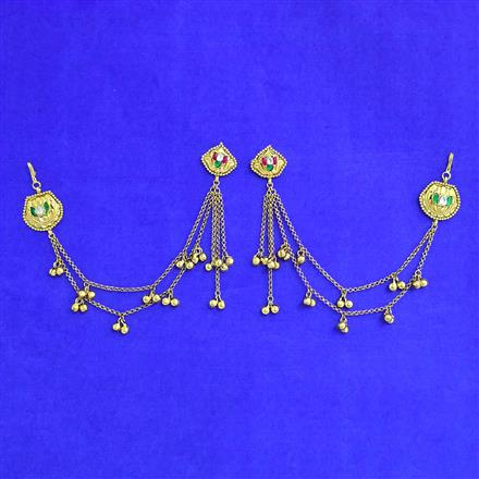 Antique Classic Earring With Matte Gold Plating