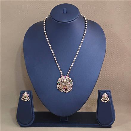Antique Temple Pendant Set With Gold Plating