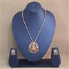 Antique Temple Pendant Set With Gold Plating