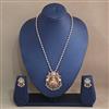 Antique Temple Pendant Set With Gold Plating