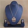 Antique Temple Pendant Set With Gold Plating