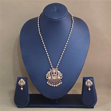 Antique Temple Pendant Set With Gold Plating