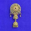 Antique Moti Hair Brooch With Gold Plating