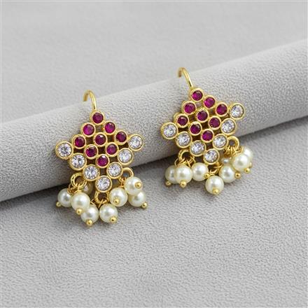Antique Moti Earring With Gold Plating