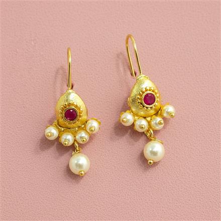 Antique Moti Earring With Gold Plating