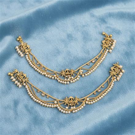 Antique Moti Payal With Gold Plating