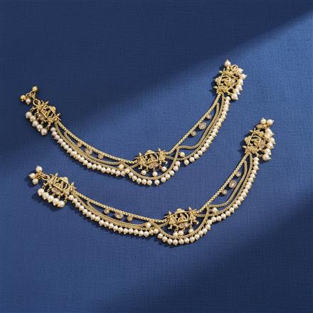 Antique Moti Payal With Gold Plating