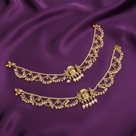 Antique Moti Payal With Gold Plating