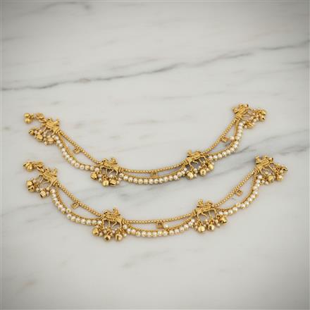 Antique Moti Payal With Gold Plating