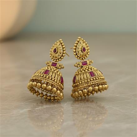 Antique Jhumki With Gold Plating