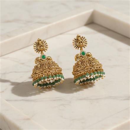 Antique Jhumki With Gold Plating