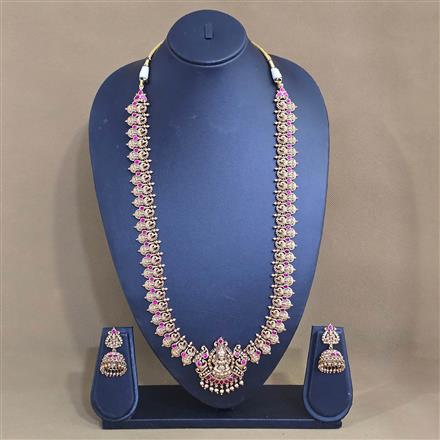 Antique Long Necklace With Gold Plating