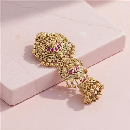 Antique Temple Hair Brooch With Gold Plating