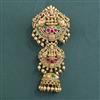 Antique Temple Hair Brooch With Gold Plating