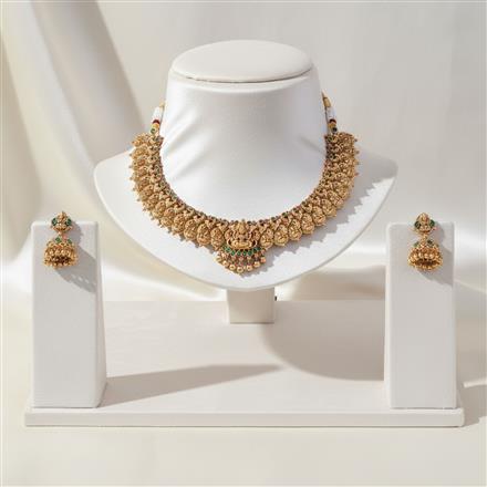 Antique Temple Necklace With Gold Plating