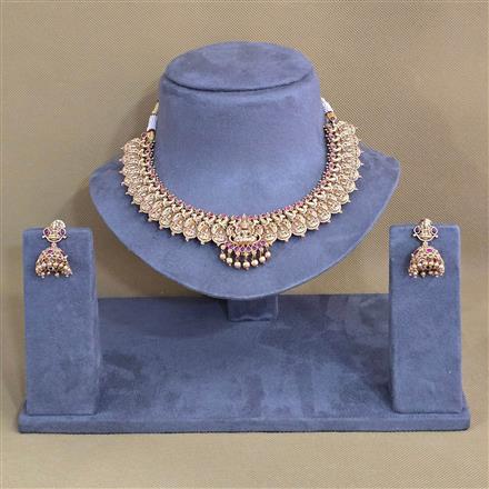 Antique Temple Necklace With Gold Plating