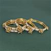 Antique Moti Bangles With Gold Plating