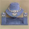 Antique Choker Necklace With Matte Gold Plating