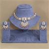 Antique Choker Necklace With Matte Gold Plating