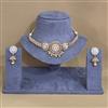 Antique Choker Necklace With Matte Gold Plating
