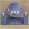 Antique Choker Necklace With Matte Gold Plating