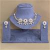 Antique Choker Necklace With Matte Gold Plating
