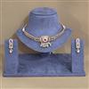 Antique Choker Necklace With Matte Gold Plating