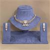 Antique Choker Necklace With Matte Gold Plating